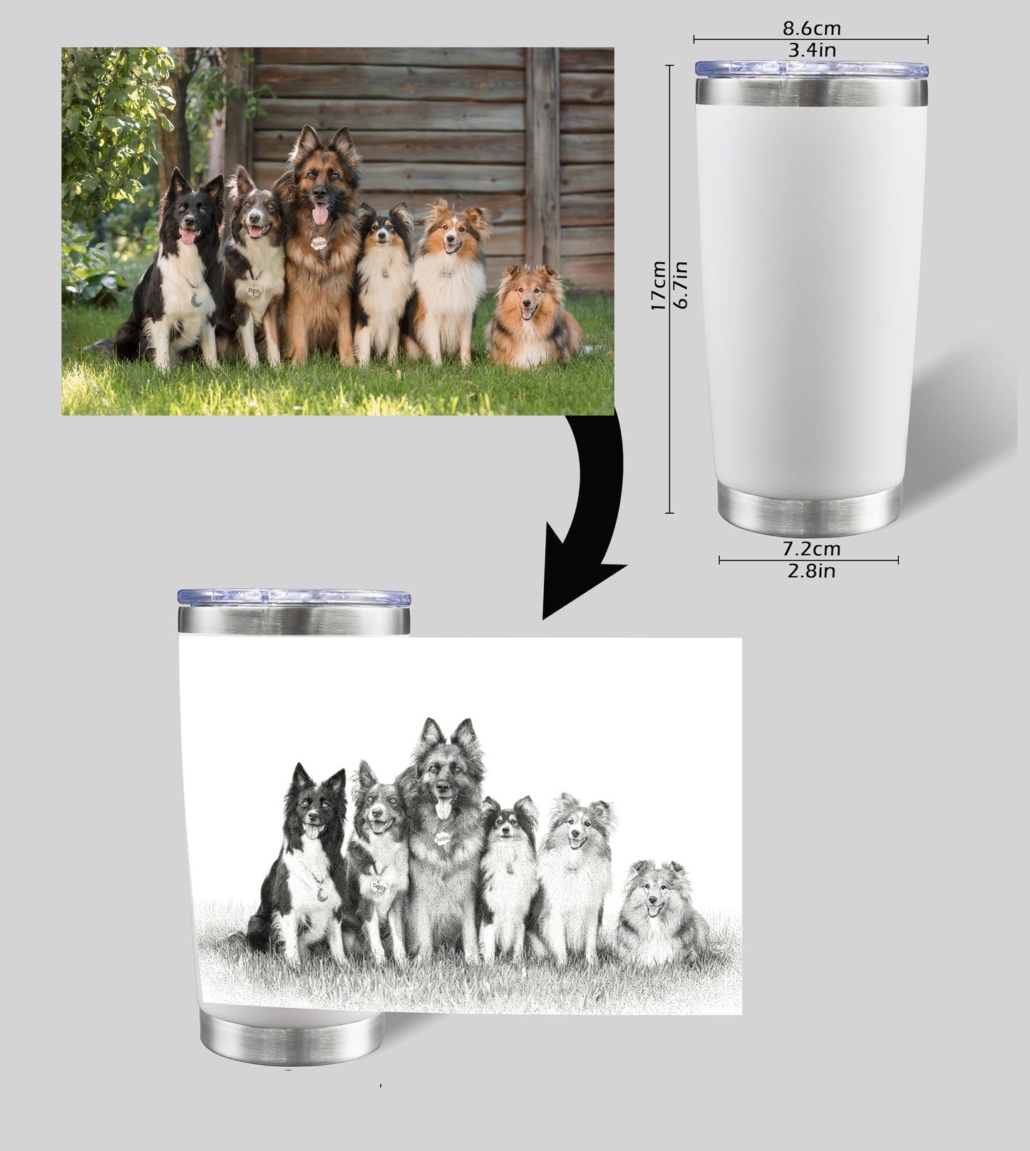 Double Wall Insulated Travel Mug/Tumbler